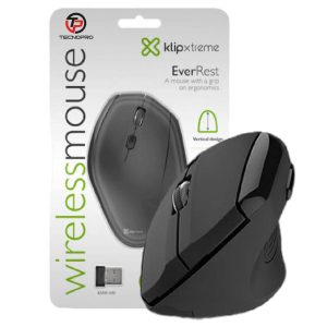 Mouse Klip Xtreme Vertical Inalámbrico Wireless Ergonomico
