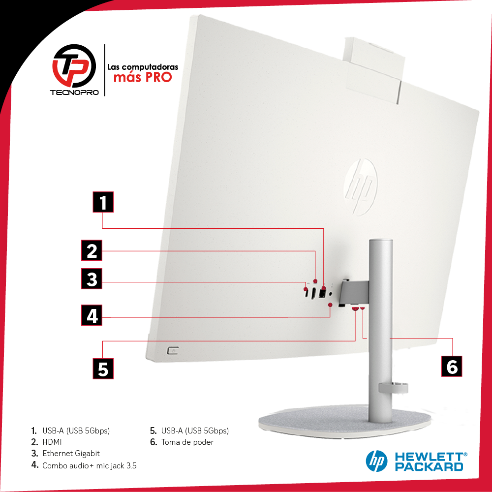 Computador Todo en Uno HP 27-CR1057c Intel Ultra 7 - 32 Gb Ram - 1 Tb Ssd + Touch - Image 7