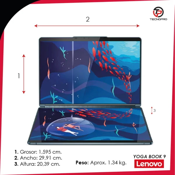 Laptop Lenovo Yoga Book 9 Duo Ultra 7 16GB Ram 1TB SSD OLED + Accesorios - Image 4