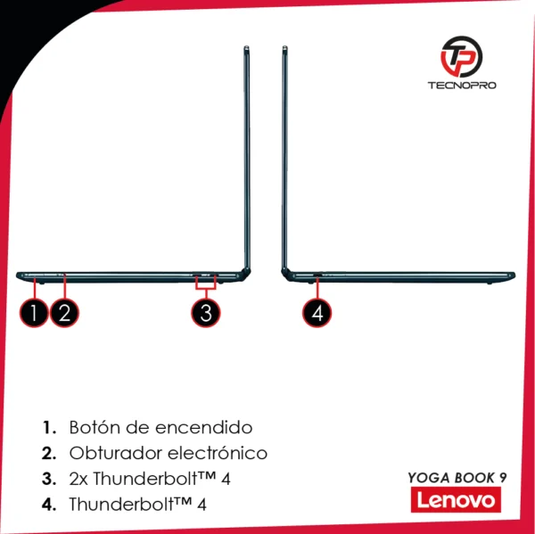 Laptop Lenovo Yoga Book 9 Duo Ultra 7 16GB Ram 1TB SSD OLED + Accesorios - Image 6