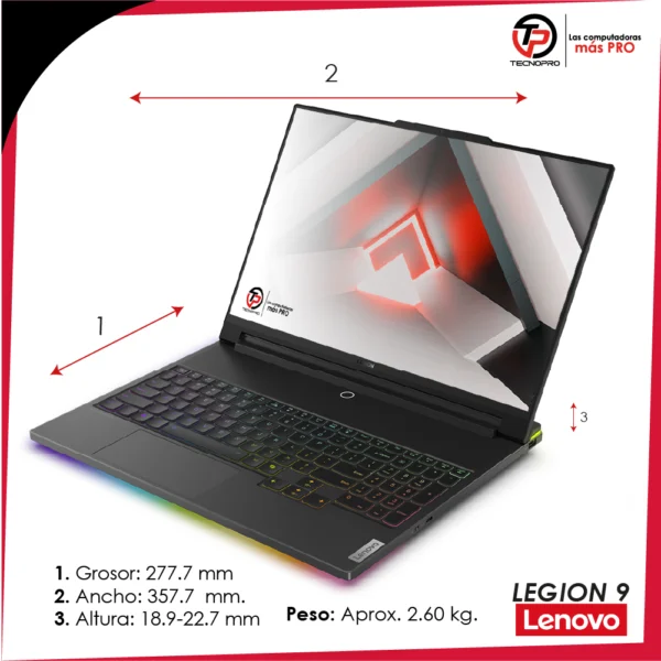 Laptop Lenovo Legion 9i Intel Core i9 32GB RAM - 2 Tb SSD + Nvidia GeForce 16GB - Image 4