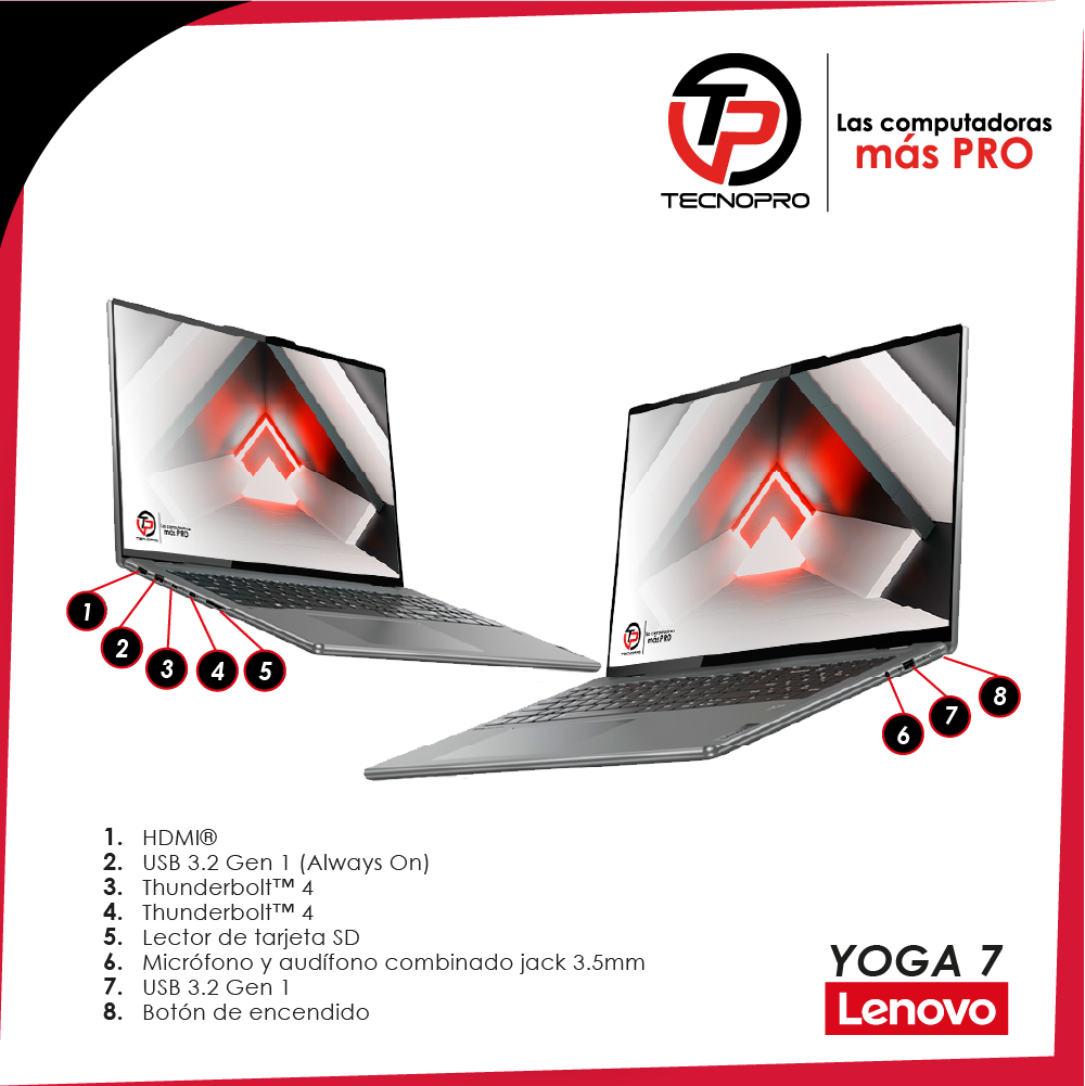 Laptop Lenovo Yoga 360 Intel Ultra 5 - 16 Gb Ram - 1 TB SSD + Touch - Image 8