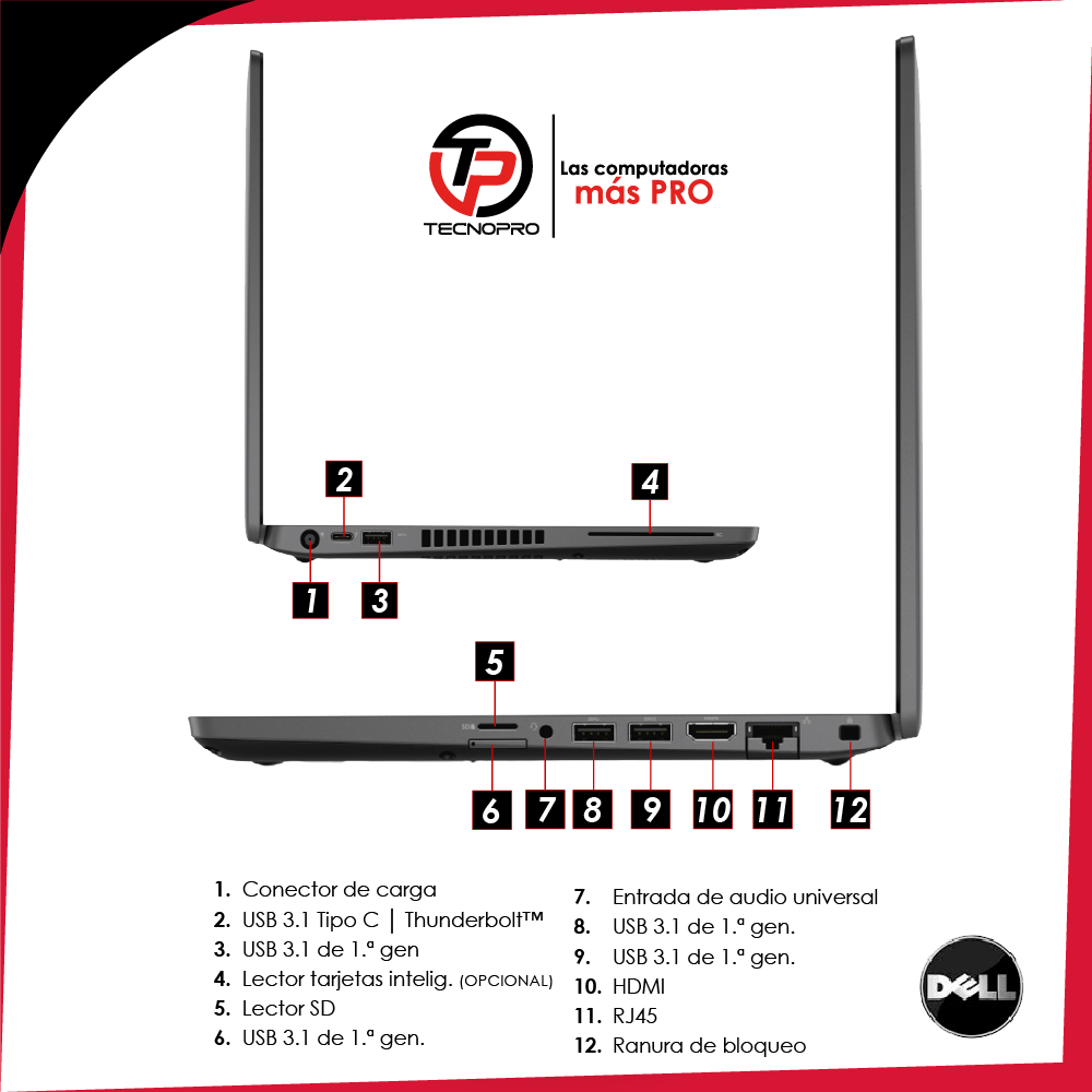 Laptop Dell Latitude Intel Core I5 - 16 Gb Ram - 256 Gb Ssd + Touch - Image 8