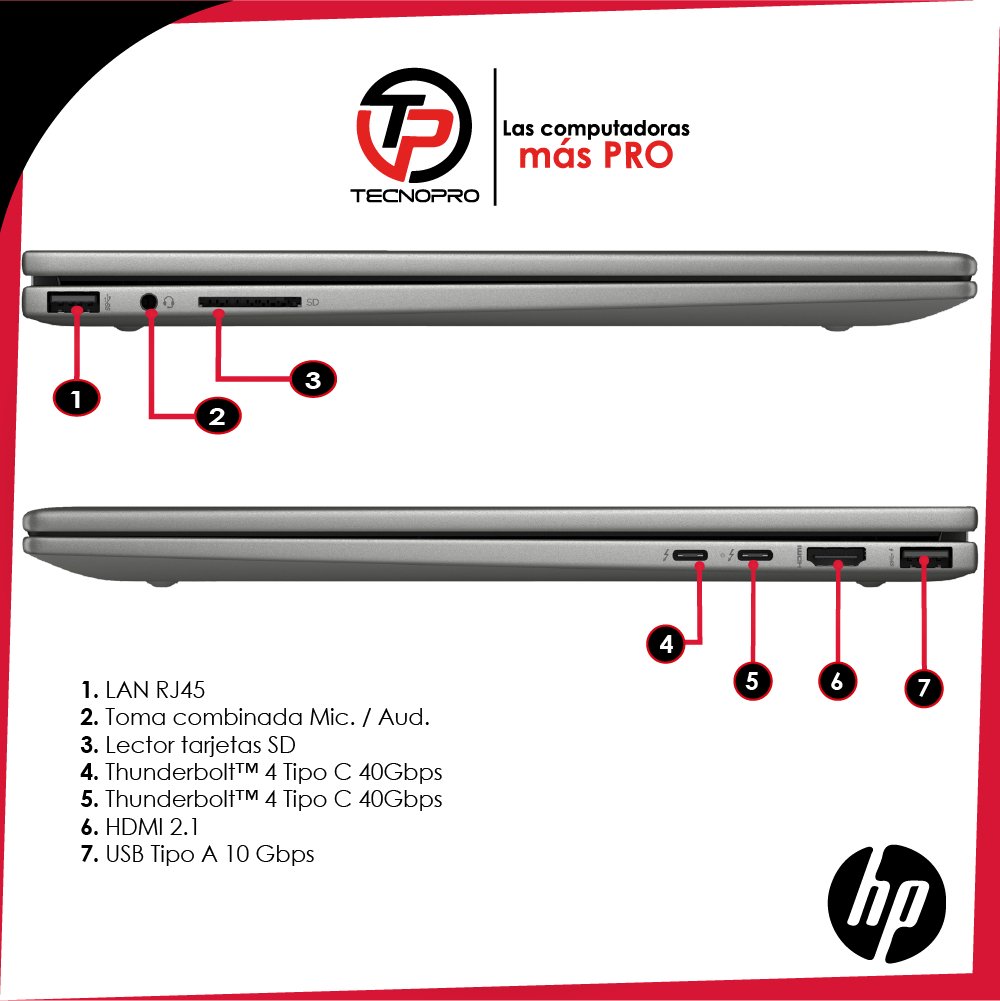 Laptop HP Envy X360 Intel ULTRA 7 - 32gb Ram - 1tb Ssd + Touch - Image 7