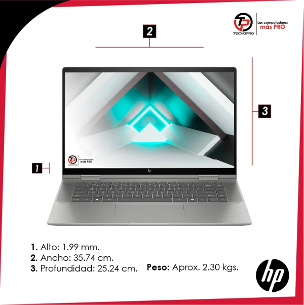Laptop HP Envy X360 Intel ULTRA 7 - 32gb Ram - 1tb Ssd + Touch - Image 8