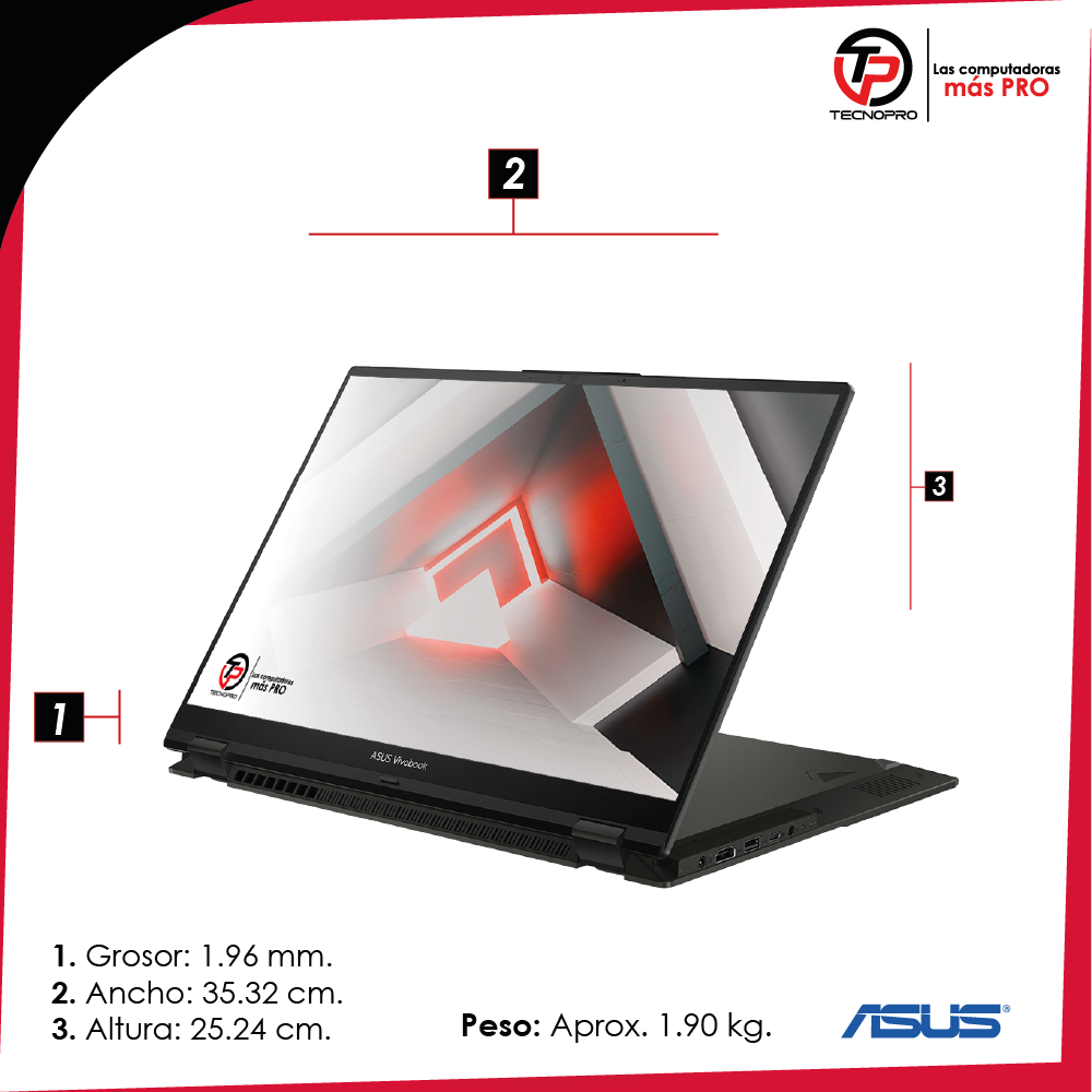 Laptop Asus Flip S16 Intel Core I9 - 16 Gb Ram - 1 Tb Ssd + Touch - Image 9