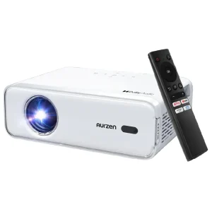 Proyector Inteligente Aurzen Con Wifi Bluetooth Blanco